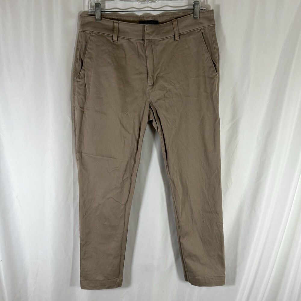Banana Republic Pants Women's 10 Brown Chino Mid Rise Cotton Blend
